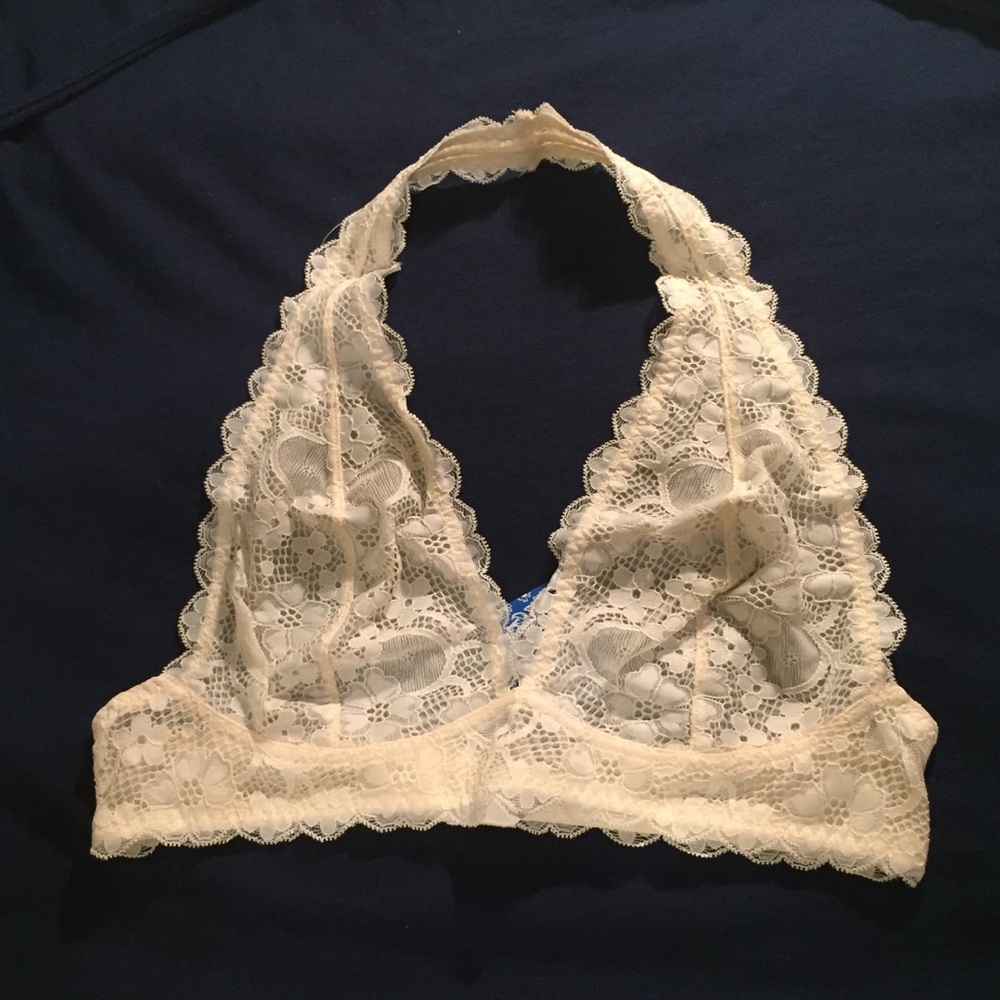 Free People Ivory Halter Bralette FINAL PRICE DROP - Picture 2 of 5